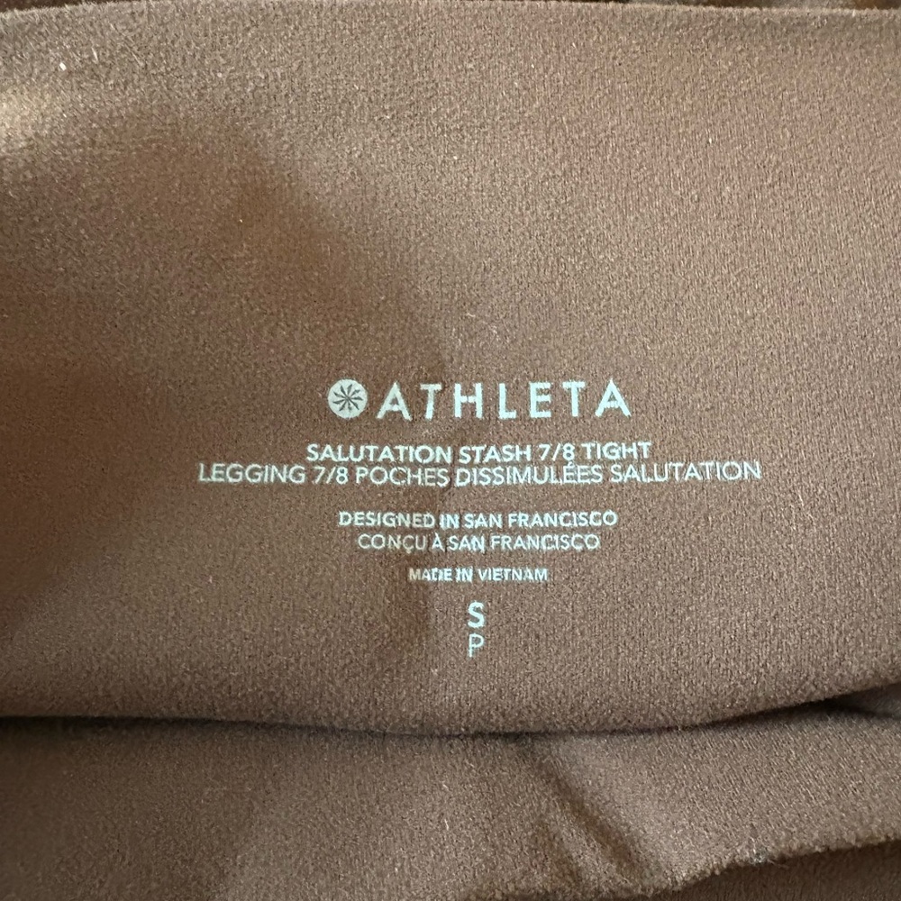 Athleta Chocolate 7/8 Leggings